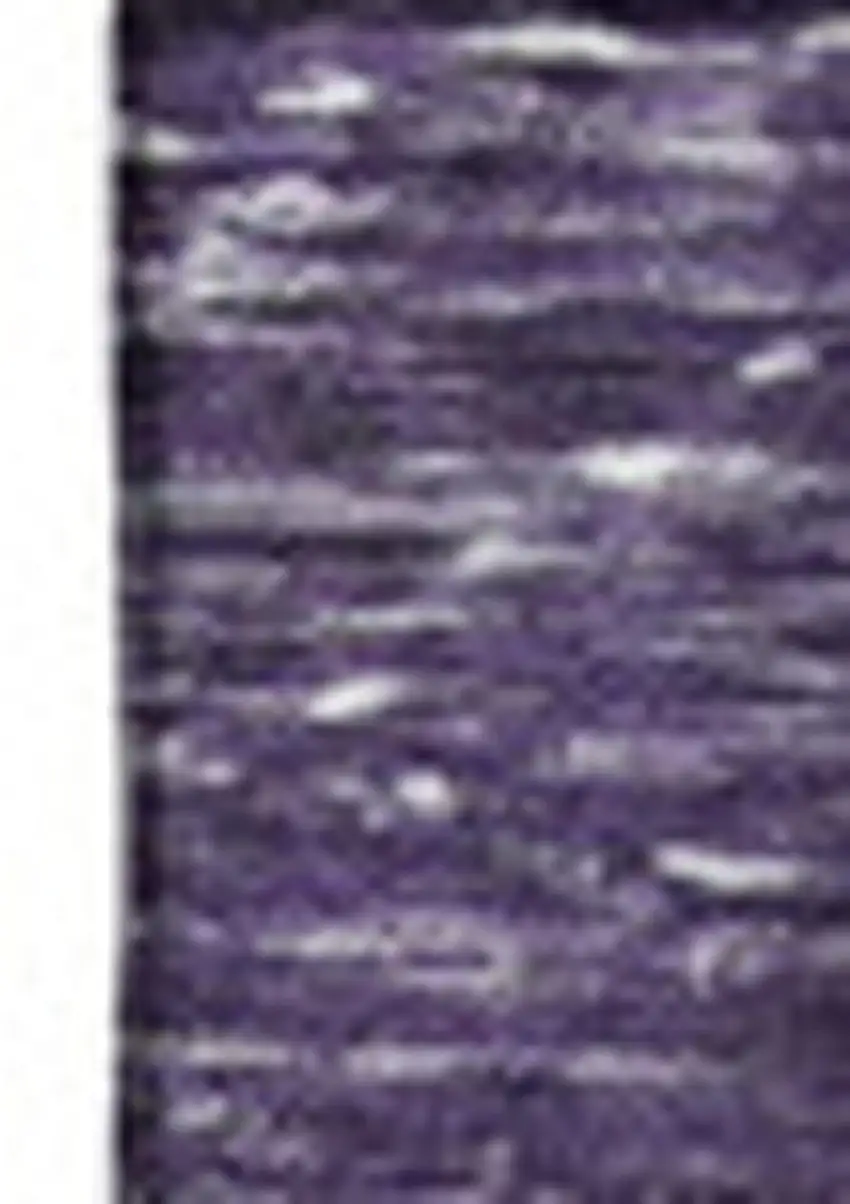 Purple And Ivory Patchwork Washable Area Rug With UV Protection Photo 4