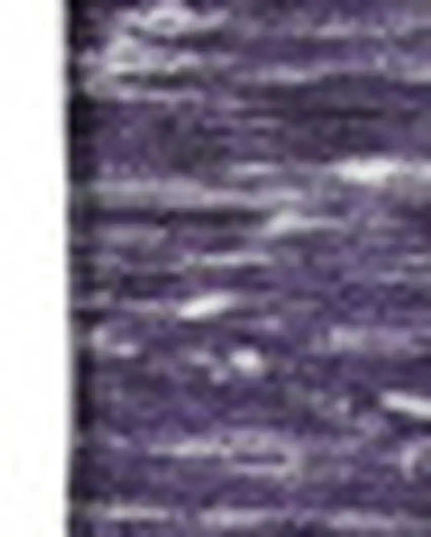 Purple And Ivory Patchwork Washable Area Rug With UV Protection Photo 3