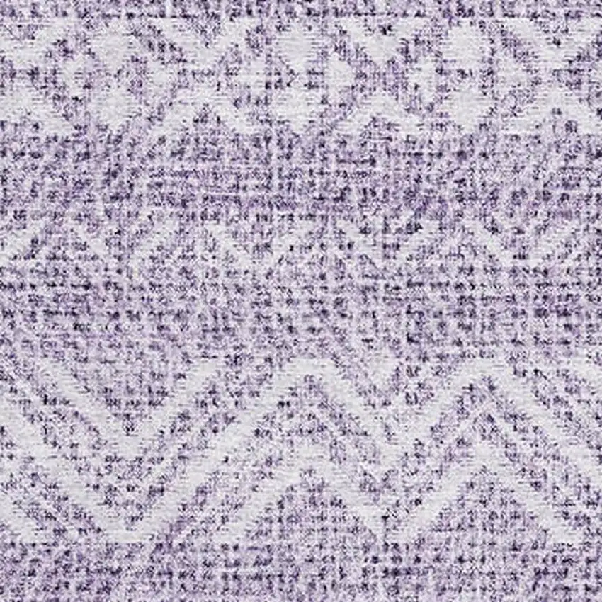 Purple And Ivory Southwestern Washable Area Rug With UV Protection Photo 3