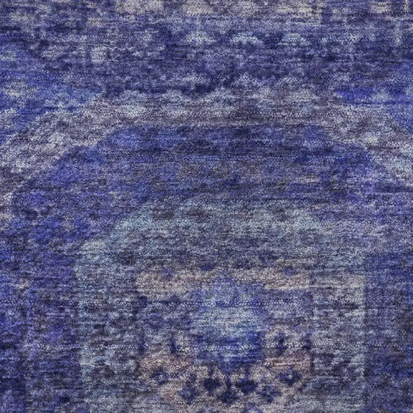 Purple And Lavender Abstract Geometric Washable Area Rug With UV Protection Photo 8