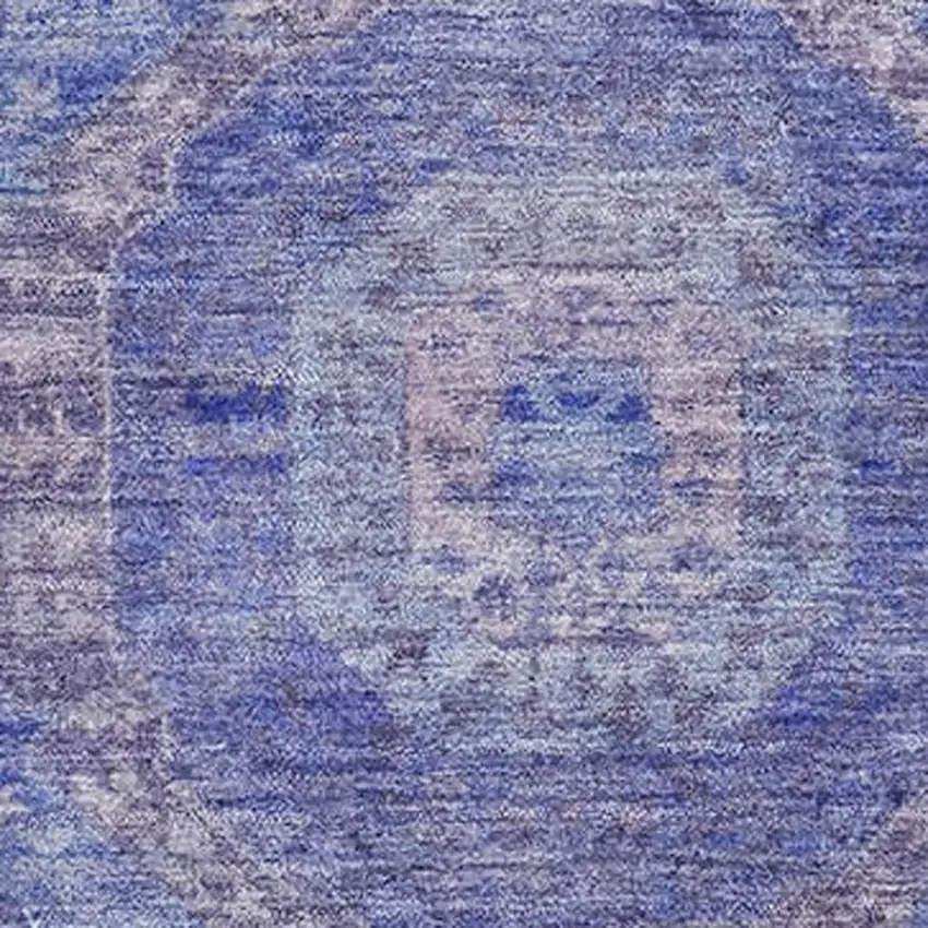 Purple And Lavender Abstract Geometric Washable Area Rug With UV Protection Photo 3