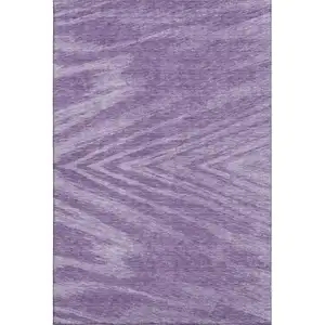 Photo of Purple And Lavender Abstract Washable Area Rug With UV Protection