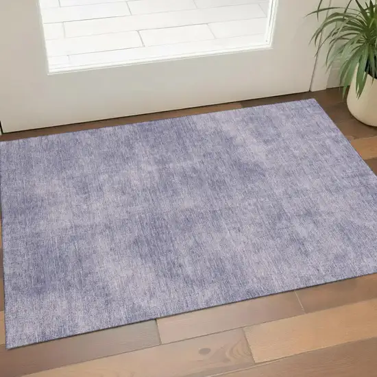 Purple And Lavender Abstract Washable Area Rug With UV Protection Photo 1