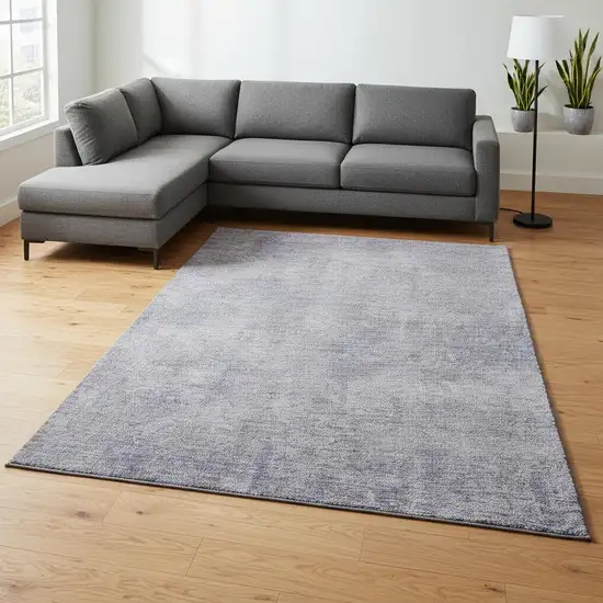 Purple And Lavender Abstract Washable Area Rug With UV Protection Photo 2