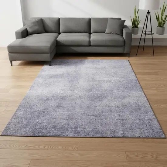 Purple And Lavender Abstract Washable Area Rug With UV Protection Photo 2