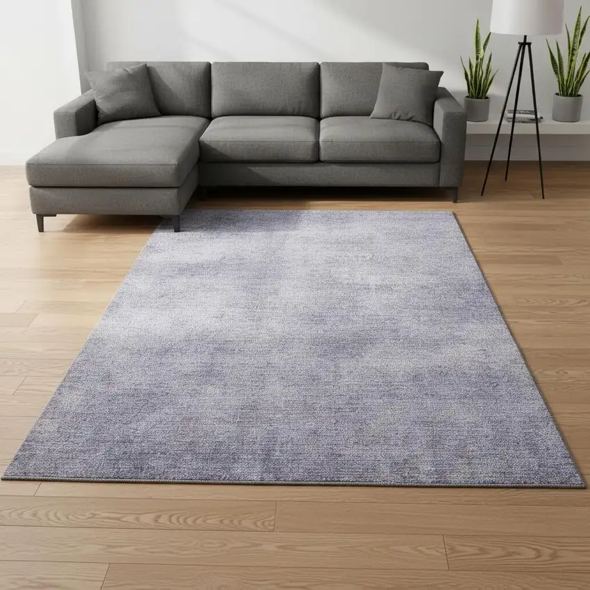 Purple And Lavender Abstract Washable Area Rug With UV Protection Photo 2