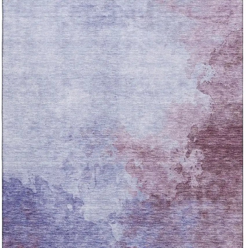 Purple And Lavender Abstract Washable Area Rug With UV Protection Photo 5