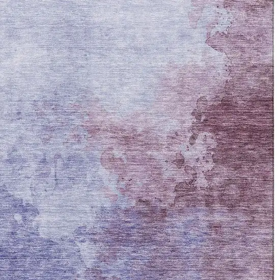 Purple And Lavender Abstract Washable Area Rug With UV Protection Photo 4
