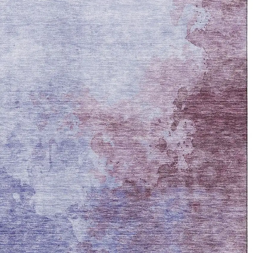 Purple And Lavender Abstract Washable Area Rug With UV Protection Photo 4