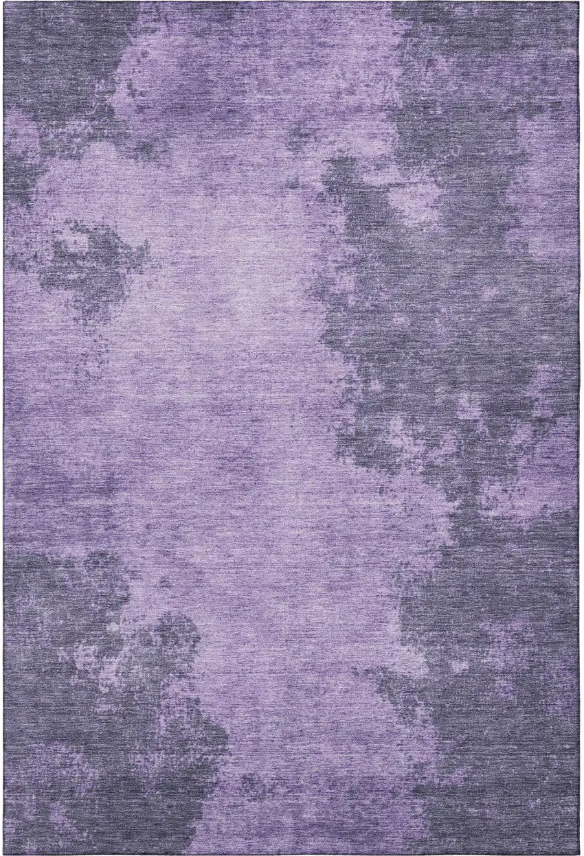 Purple And Lavender Abstract Washable Area Rug With UV Protection Photo 3