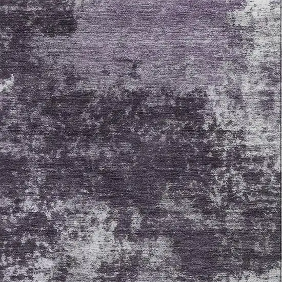 Purple And Lavender Abstract Washable Area Rug With UV Protection Photo 3