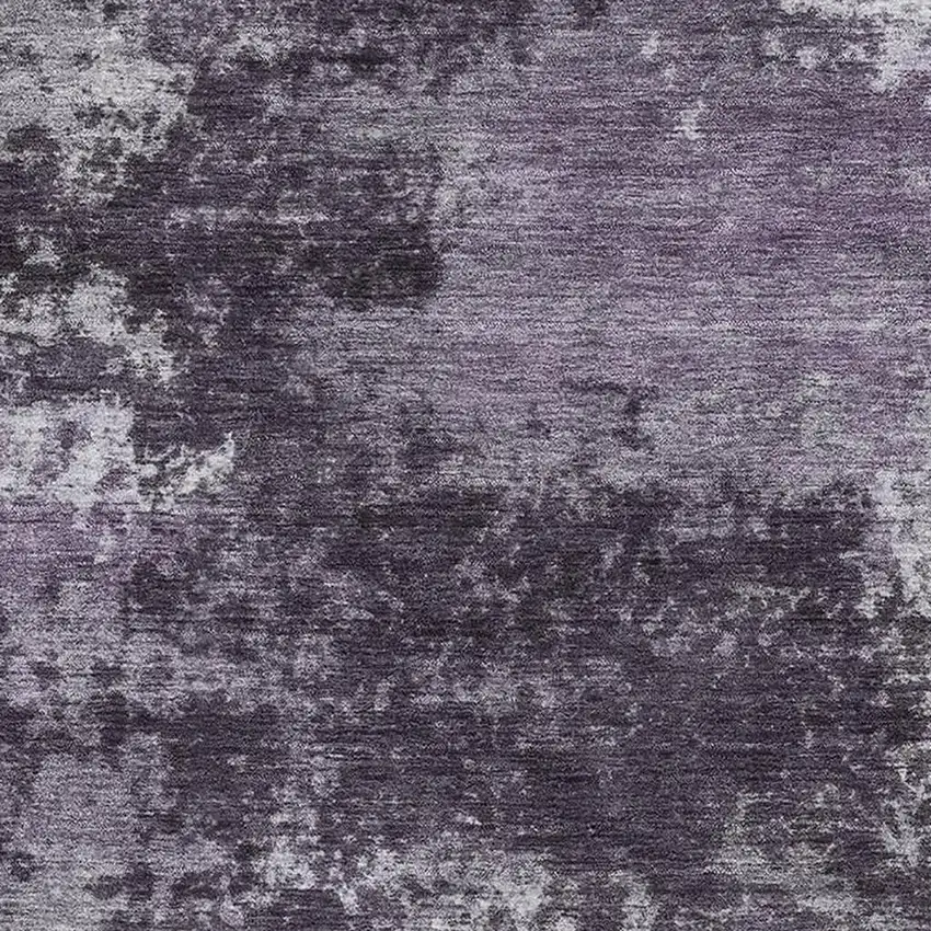 Purple And Lavender Abstract Washable Area Rug With UV Protection Photo 3