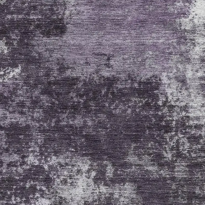 Purple And Lavender Abstract Washable Area Rug With UV Protection Photo 3