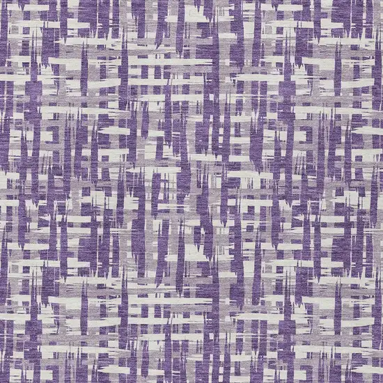 Purple And Lavender Abstract Washable Indoor Outdoor Area Rug Photo 5