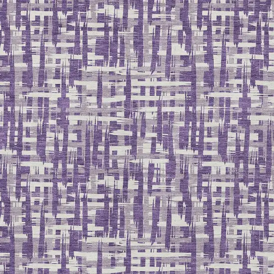 Purple And Lavender Abstract Washable Indoor Outdoor Area Rug Photo 5