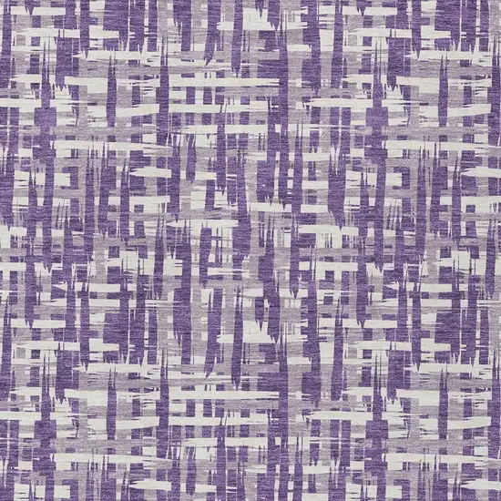 Purple And Lavender Abstract Washable Indoor Outdoor Area Rug Photo 5