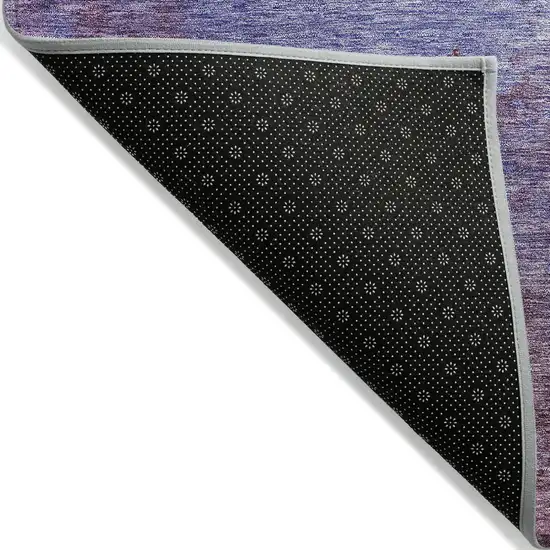 Purple And Lavender Abstract Washable Indoor Outdoor Area Rug Photo 3
