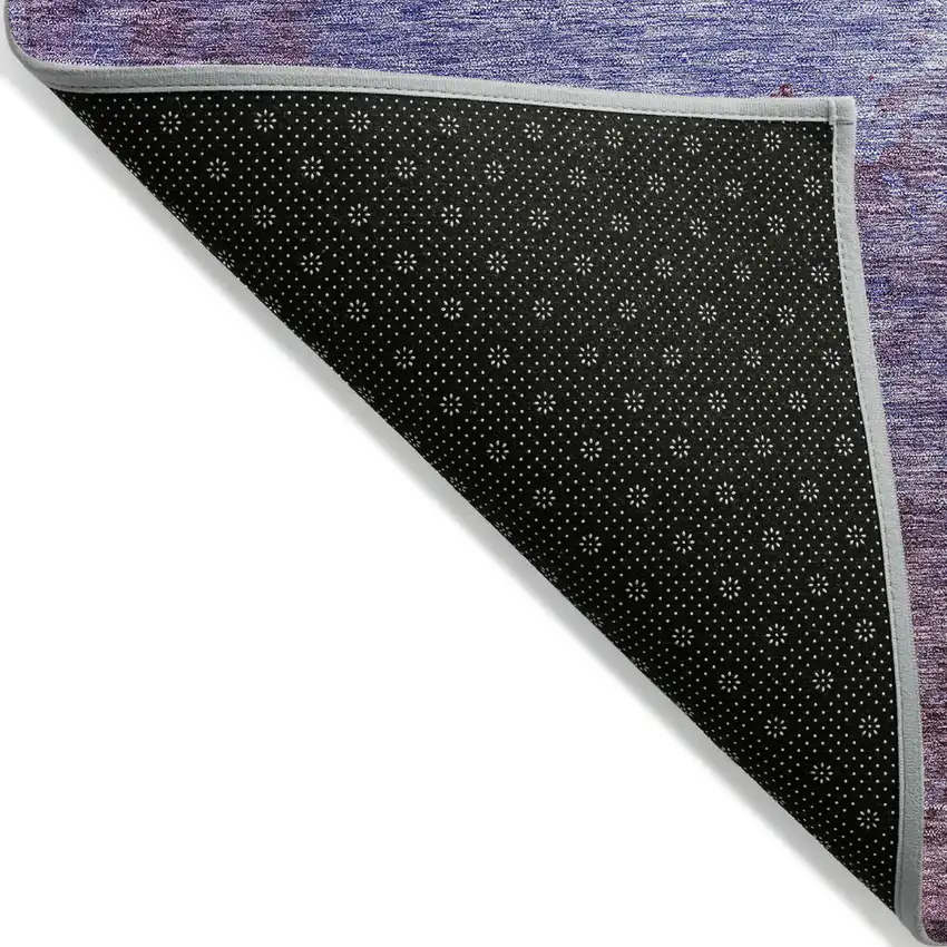 Purple And Lavender Abstract Washable Indoor Outdoor Area Rug Photo 3