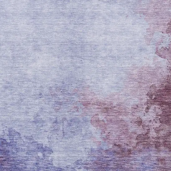 Purple And Lavender Abstract Washable Indoor Outdoor Area Rug Photo 5