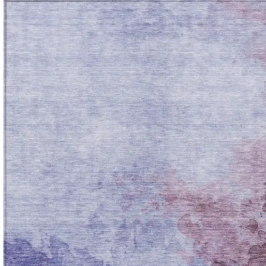 Purple And Lavender Abstract Washable Indoor Outdoor Area Rug Photo 5
