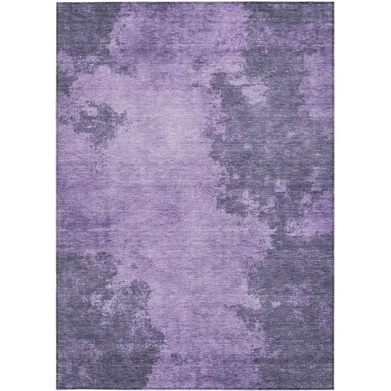 Purple And Lavender Abstract Washable Indoor Outdoor Area Rug Photo 4
