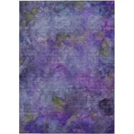 Purple And Lavender Abstract Washable Indoor Outdoor Area Rug Photo 4