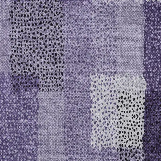 Purple And Lavender Abstract Washable Indoor Outdoor Area Rug Photo 6