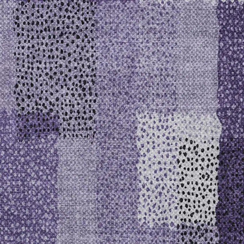 Purple And Lavender Abstract Washable Indoor Outdoor Area Rug Photo 7