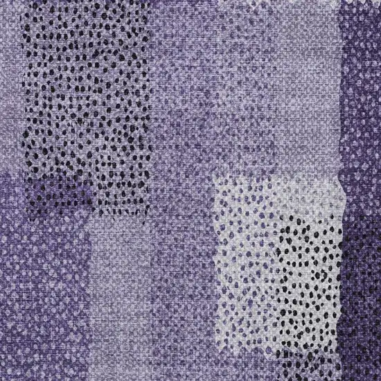Purple And Lavender Abstract Washable Indoor Outdoor Area Rug Photo 7