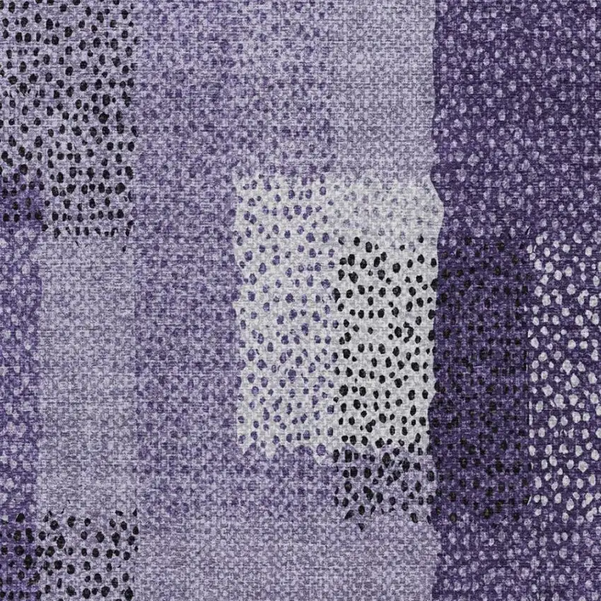 Purple And Lavender Abstract Washable Indoor Outdoor Area Rug Photo 4