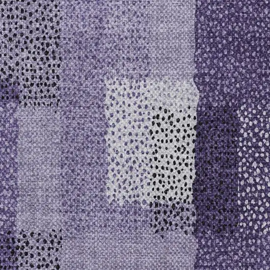 Purple And Lavender Abstract Washable Indoor Outdoor Area Rug Photo 4