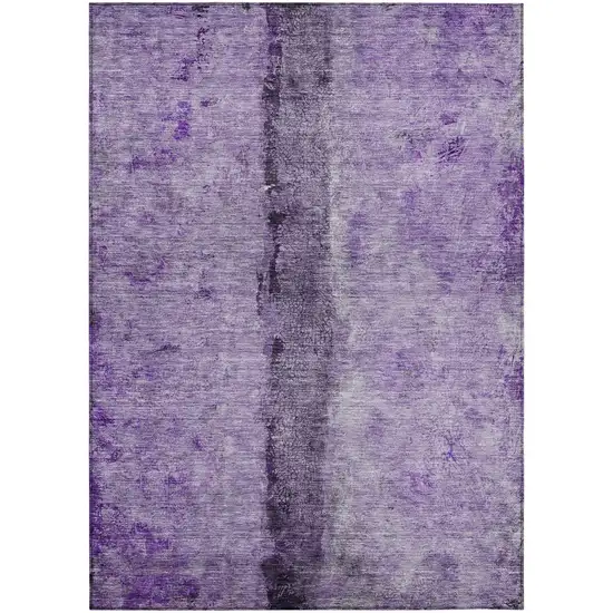 Purple And Lavender Abstract Washable Indoor Outdoor Area Rug Photo 2
