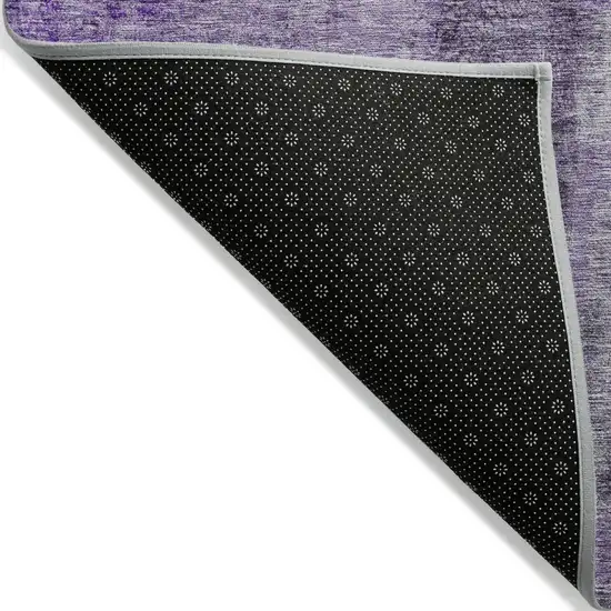 Purple And Lavender Abstract Washable Indoor Outdoor Area Rug Photo 4