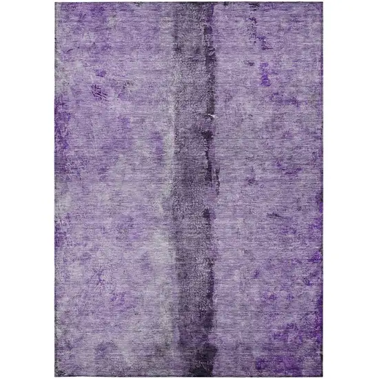 Purple And Lavender Abstract Washable Indoor Outdoor Area Rug Photo 6