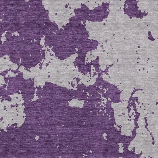 Purple And Lavender Abstract Washable Indoor Outdoor Area Rug Photo 6