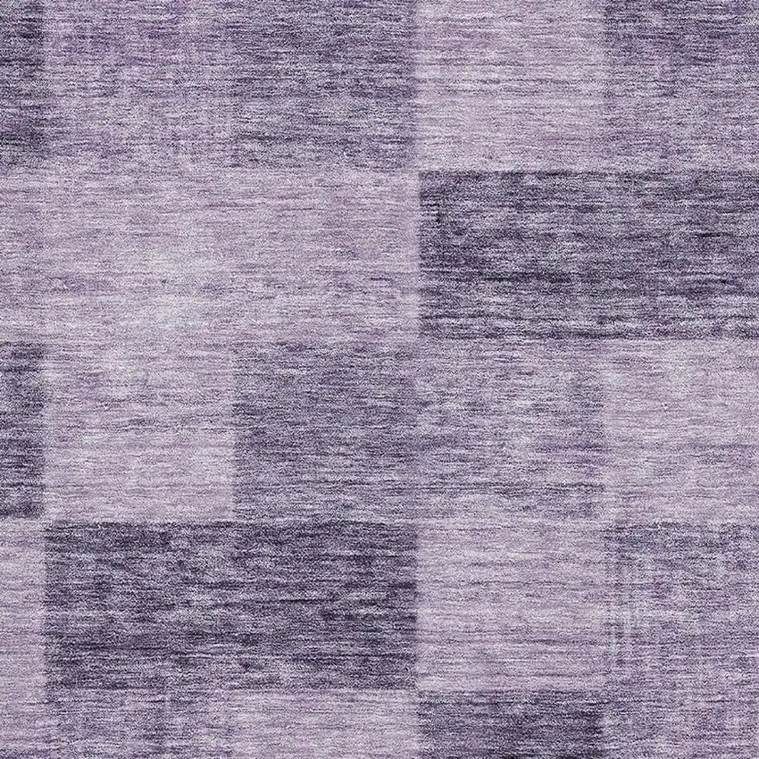 Purple And Lavender Geometric Washable Area Rug With UV Protection Photo 2