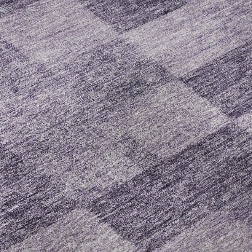 Purple And Lavender Geometric Washable Area Rug With UV Protection Photo 9