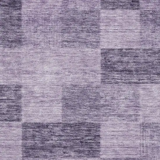 Purple And Lavender Geometric Washable Area Rug With UV Protection Photo 2