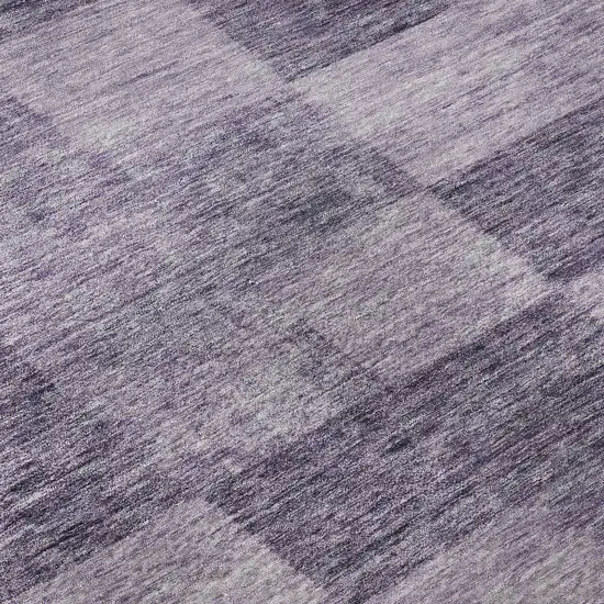Purple And Lavender Geometric Washable Area Rug With UV Protection Photo 9