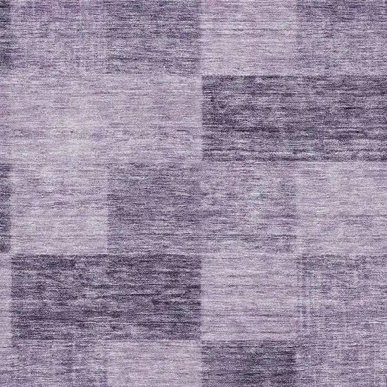 Purple And Lavender Geometric Washable Area Rug With UV Protection Photo 2
