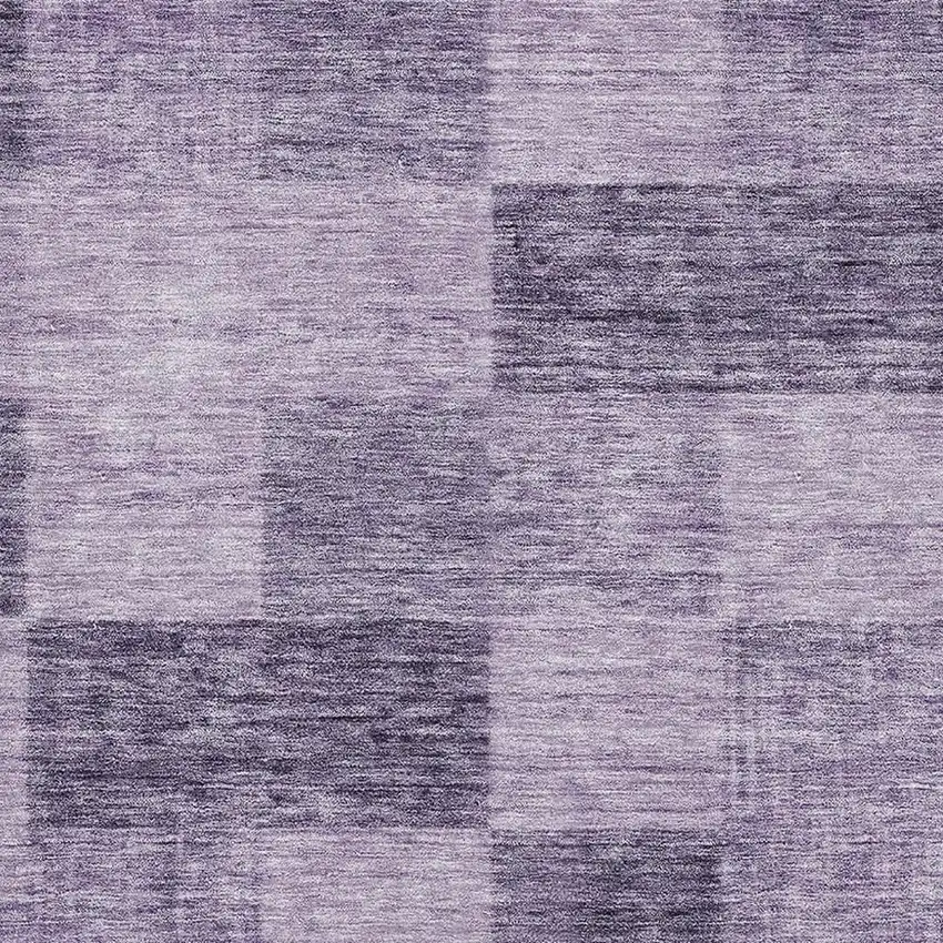 Purple And Lavender Geometric Washable Area Rug With UV Protection Photo 2