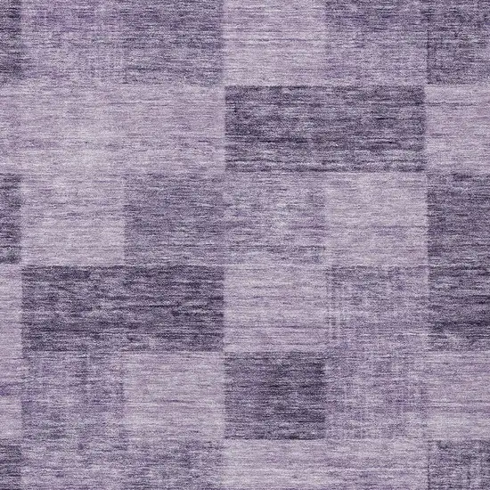 Purple And Lavender Geometric Washable Indoor Outdoor Area Rug Photo 5