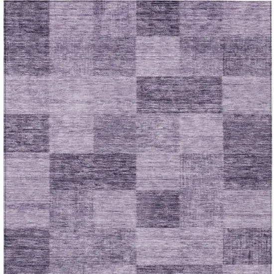 Purple And Lavender Geometric Washable Indoor Outdoor Area Rug Photo 6