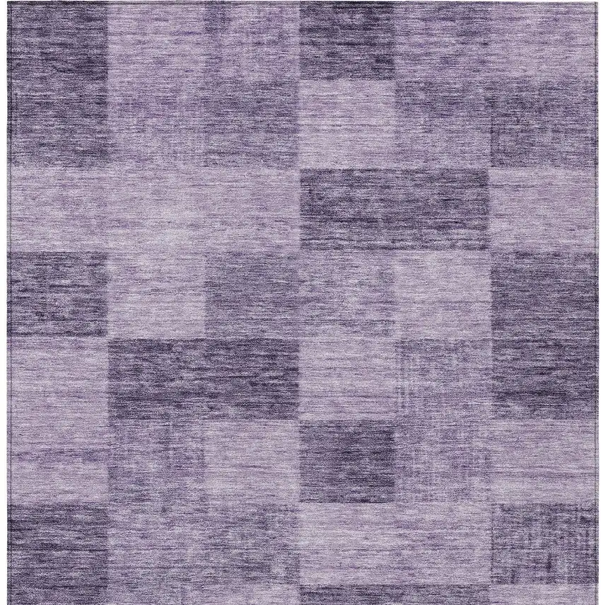 Purple And Lavender Geometric Washable Indoor Outdoor Area Rug Photo 6
