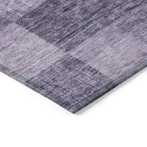 Photo of Purple And Lavender Geometric Washable Indoor Outdoor Area Rug