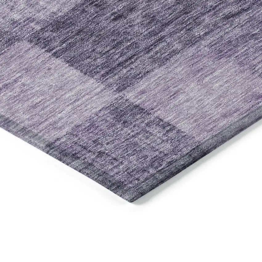 Purple And Lavender Geometric Washable Indoor Outdoor Area Rug Photo 4