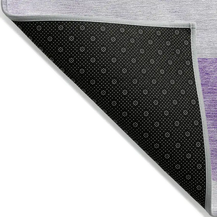 Purple And Lavender Geometric Washable Indoor Outdoor Area Rug Photo 5