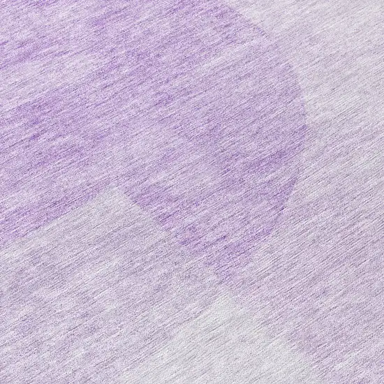 Purple And Lavender Geometric Washable Indoor Outdoor Area Rug Photo 2