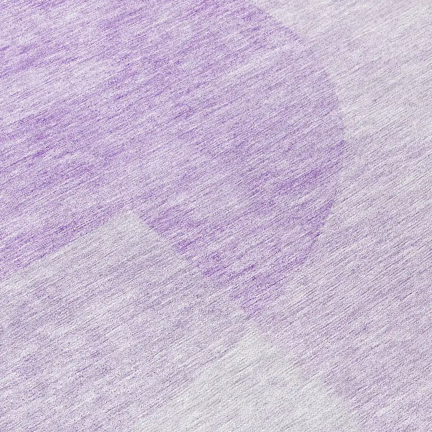 Purple And Lavender Geometric Washable Indoor Outdoor Area Rug Photo 2