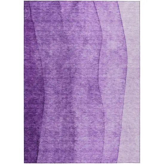 Purple And Lavender Ombre Washable Indoor Outdoor Area Rug Photo 2